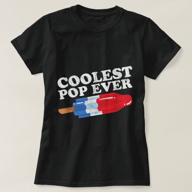 Mens Coolest Pop Ever Popsicle Funny Retro Bomb Fa T Shirt (Design framsida)