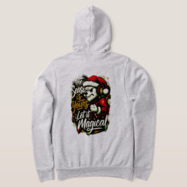 Men's Cozy Christmas Bear DJ Holiday Hoodie T Shirt
