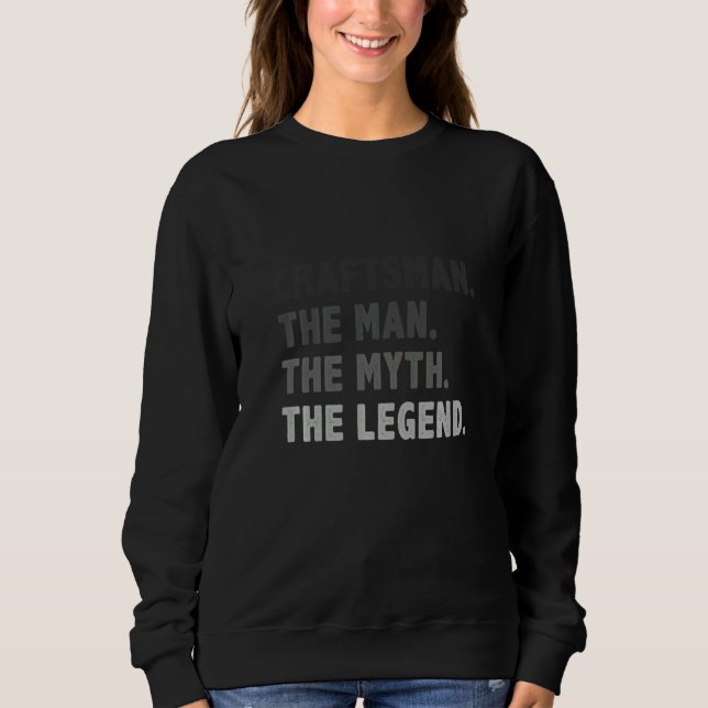 Mens Craftsman The Man The Myth The Legend Working T Shirt (Framsida)