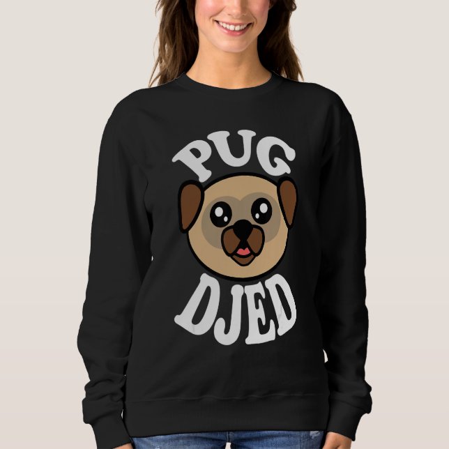 Mens Cute Pug Djed T Shirt (Framsida)