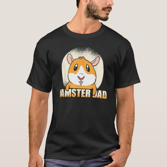Mens Dad Animal Hamster Pet Father Hamster T Shirt (Framsida)
