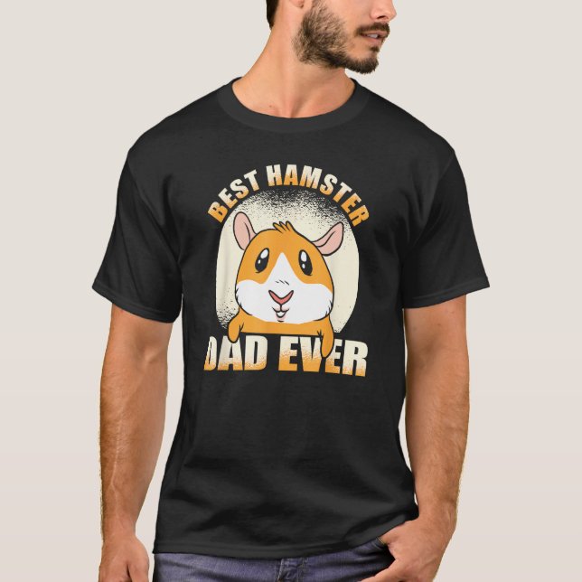 Mens Dad Animal Pet Hamster Father Hamster T Shirt (Framsida)