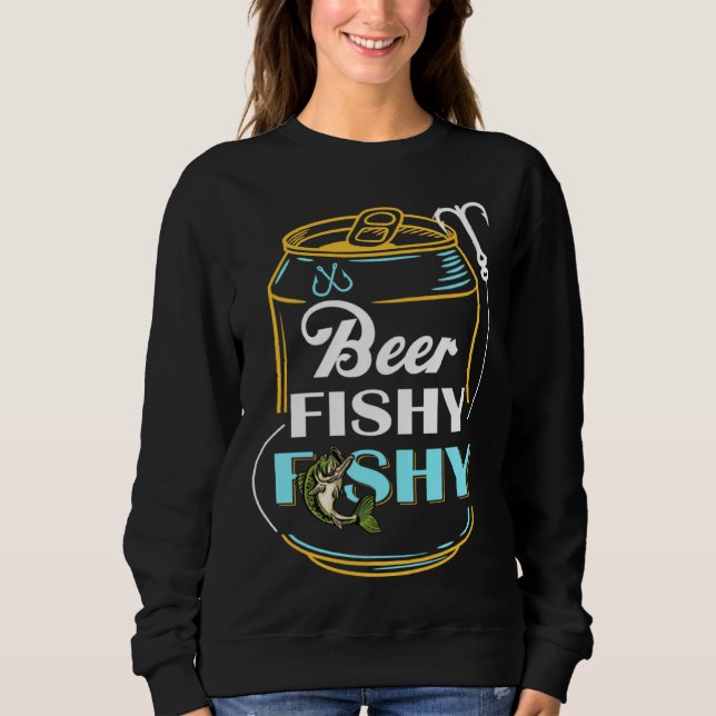 Mens Dad Fishing  for Men  Beer Fishy Fishy T Shirt (Framsida)