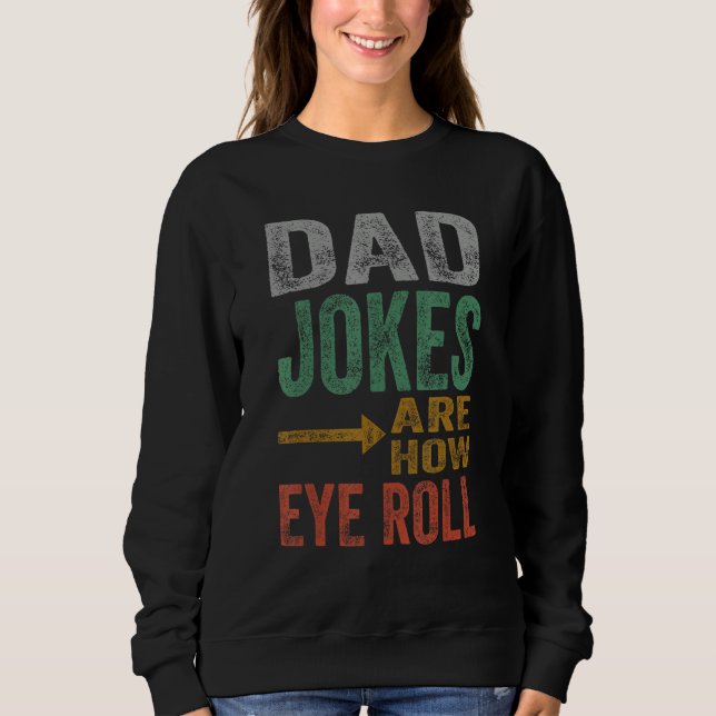 Mens Dad Jokes Rre How Eye Roll Funny Father's Day T Shirt (Framsida)
