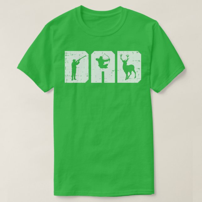 Mens Dad Shooting Archery Deer Archer Bow Hunting  T Shirt (Design framsida)