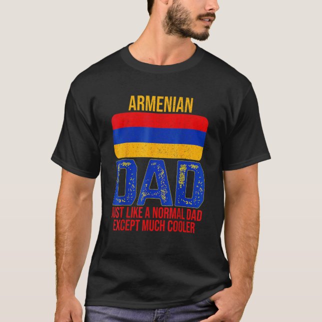 Mens Dad The Man The Myth The Armenian Legend Arme T Shirt (Framsida)