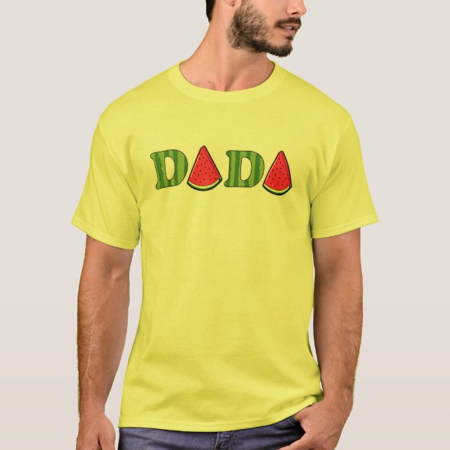 Mens Dada Watermelon Summer Fruit Watermelon Slice T Shirt (Framsida)