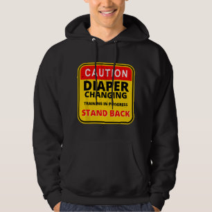 Mens Daddy Blöja Kit Ny Pappa Överlevnad Pappas Ba Hoodie