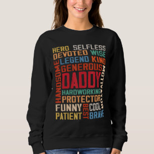 Mens Daddys Världens Bästa Pappa Awesome Retro B T Shirt