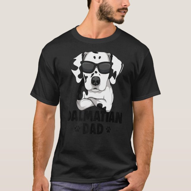 Mens Dalmatian Dog Dad Premium T Shirt (Framsida)