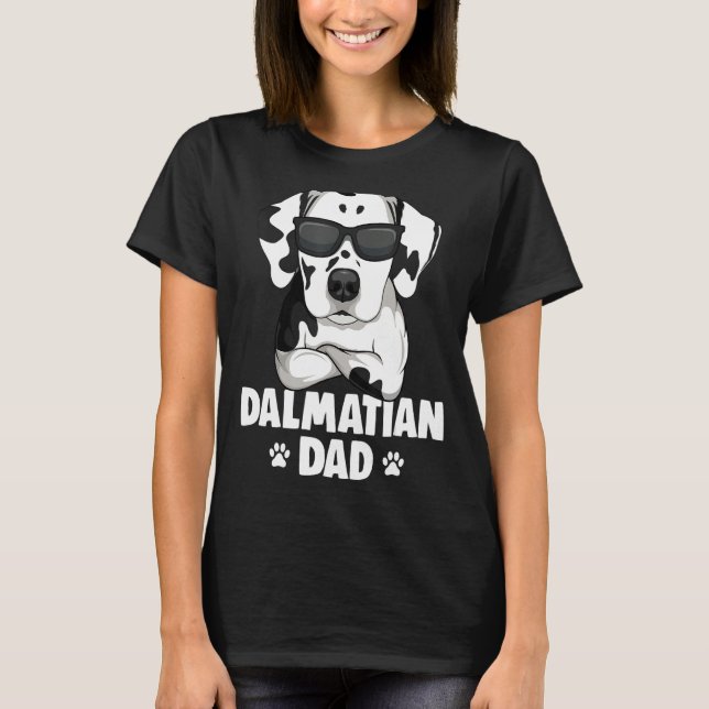 Mens Dalmatian Dog Dad T Shirt (Framsida)