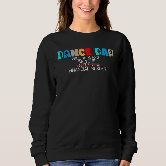 Mens dance dad will always be your little girl Bal T Shirt (Framsida)