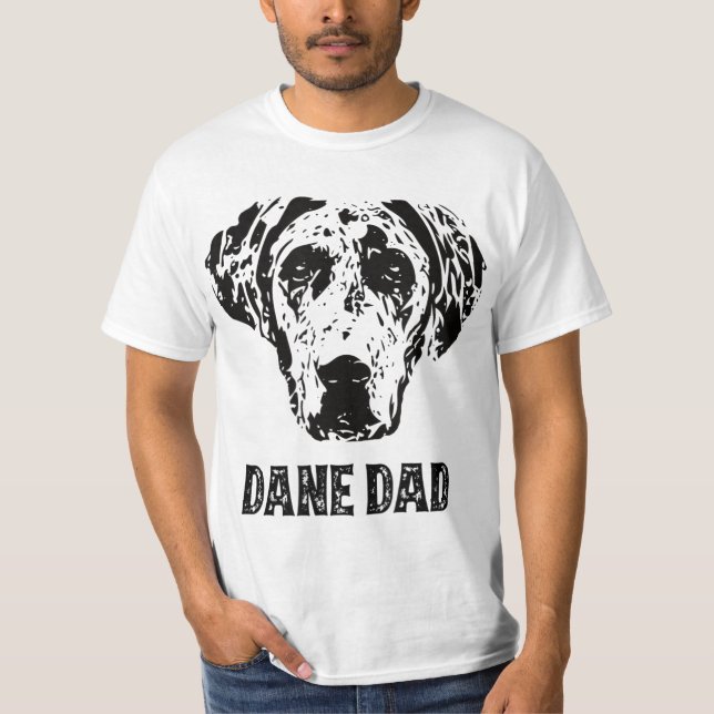 Mens Dane Dad - Great Dane Dad  T Shirt (Framsida)