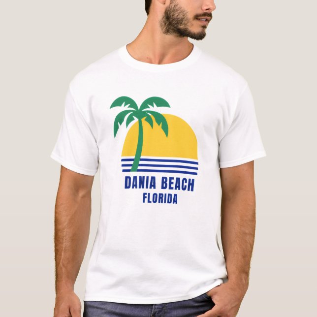 Men's Dania Beach Florida T-Shirt (Framsida)