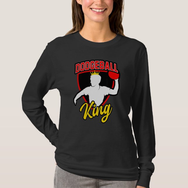 Mens Dodgeball King for Dodgeball  and Dodgeball M T Shirt (Framsida)