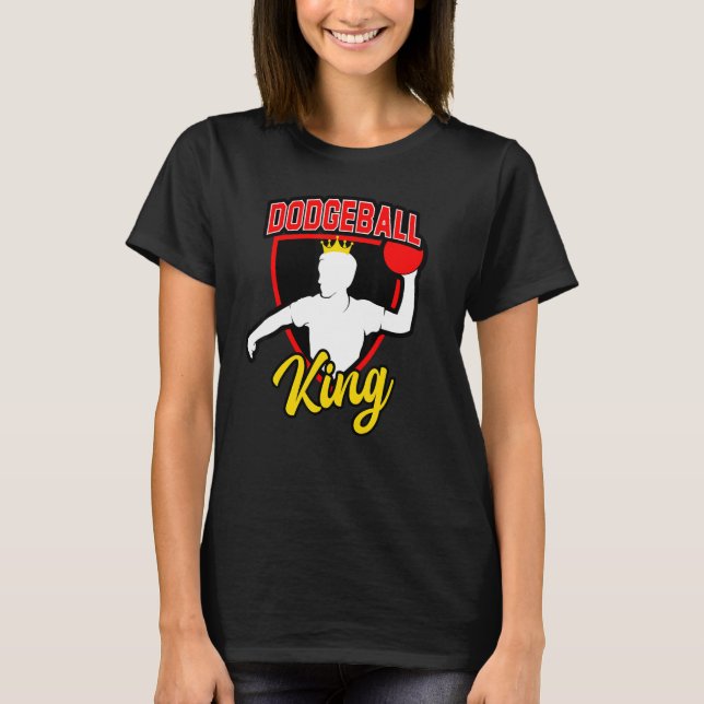 Mens Dodgeball King for Dodgeball  and Dodgeball M T Shirt (Framsida)