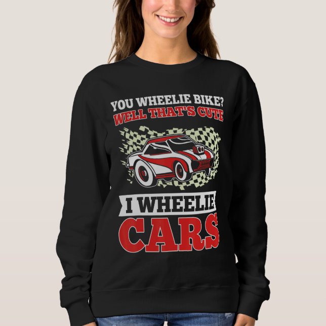 Mens   Drag Racing I Wheelie Cars Race Car Driver  T Shirt (Framsida)