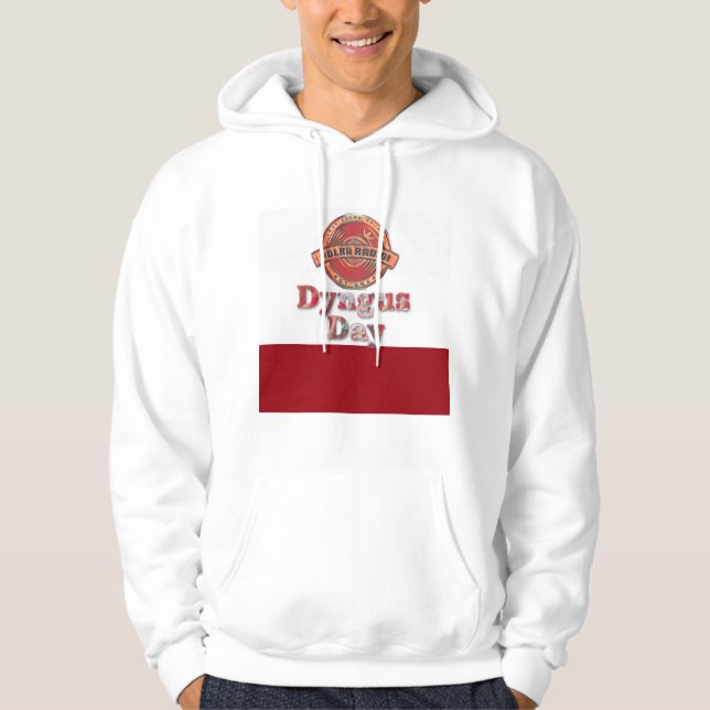 Men's Dyngus Day Polka Radio Hoodie (Framsida)