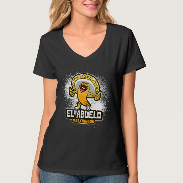 Mens El Abuelo Mas Chingon Proud Grandfather T Shirt (Framsida)