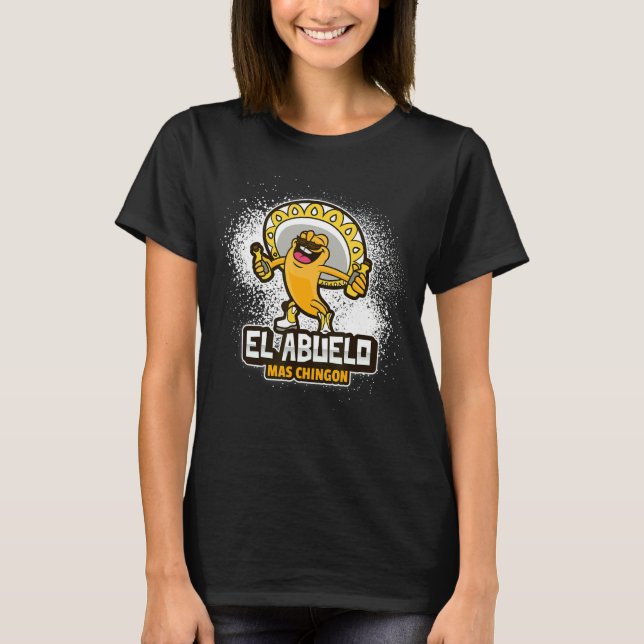 Mens El Abuelo Mas Chingon Proud Grandfather T Shirt (Framsida)