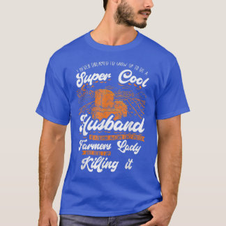 Mens Farmer Husband Agriculture Farming Farm T Shirt
