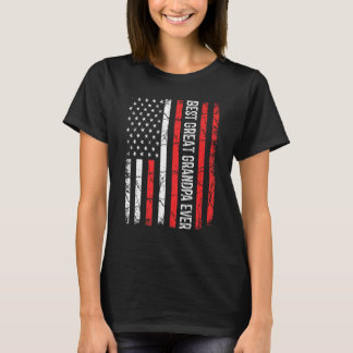 Mens Fars dag Bästa farfar någonsin med oss T Shirt