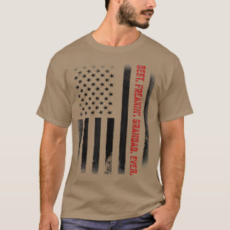 Mens Fathers Day Gift Tee Best Freakin Grandad Ev