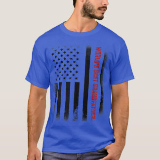 Mens Fathers Day Gift Tee  World's Best Grandfathe