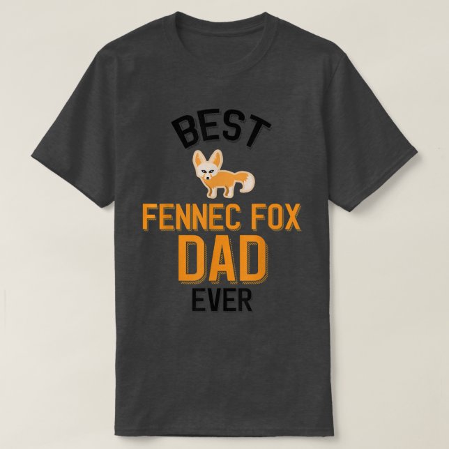 Mens Fennec Fox Dad T-Shirt (Design framsida)