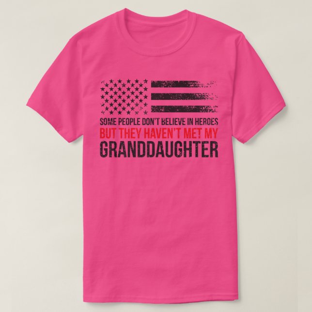 Mens Firewoman Grandfather Of A Firefighter Grandp T Shirt (Design framsida)