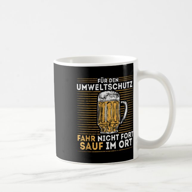 Mens för miljöskyddskörning, gör inte  kaffemugg (Höger)