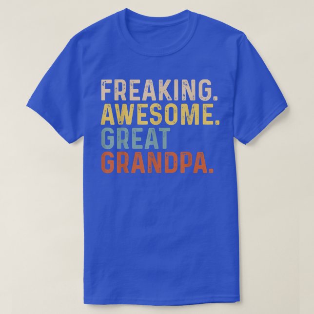 Mens Freaking Awesome Great Grandpa Funny Grandfat T Shirt (Design framsida)