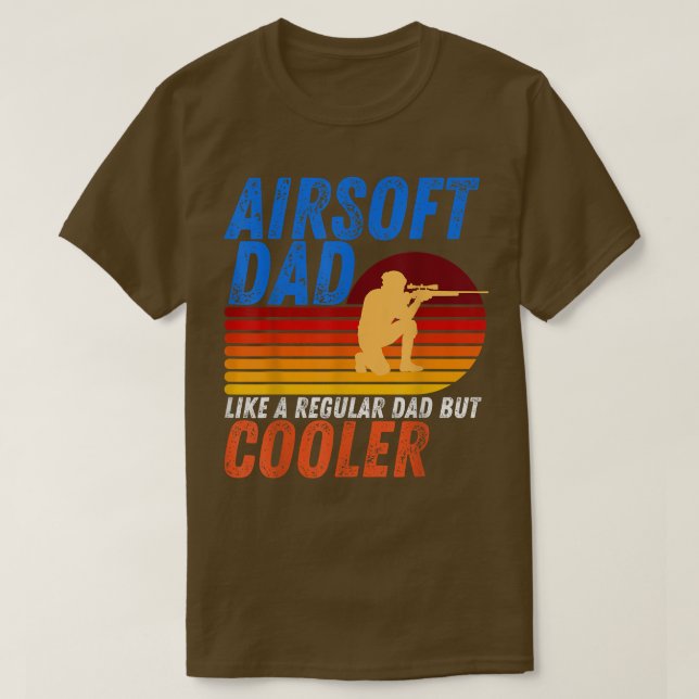 Mens Funny Airsoft Dad Like A Regular Dad But Cool T Shirt (Design framsida)