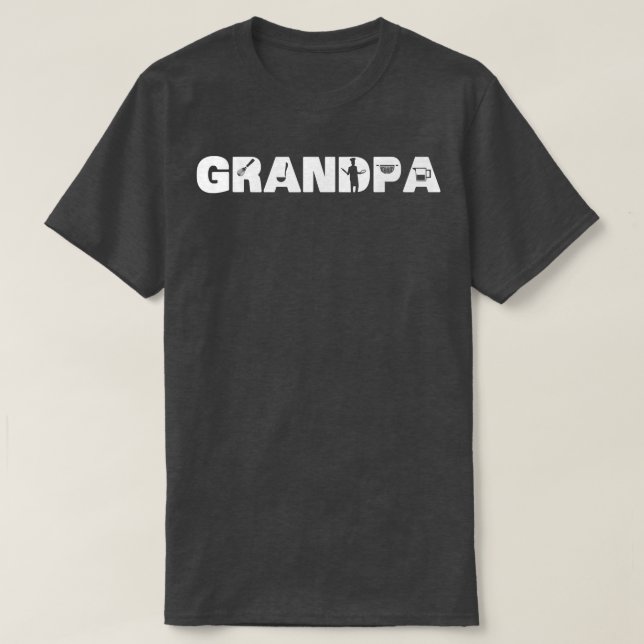 Mens Funny Baking Grandpa Funny Baking Grandfather T Shirt (Design framsida)