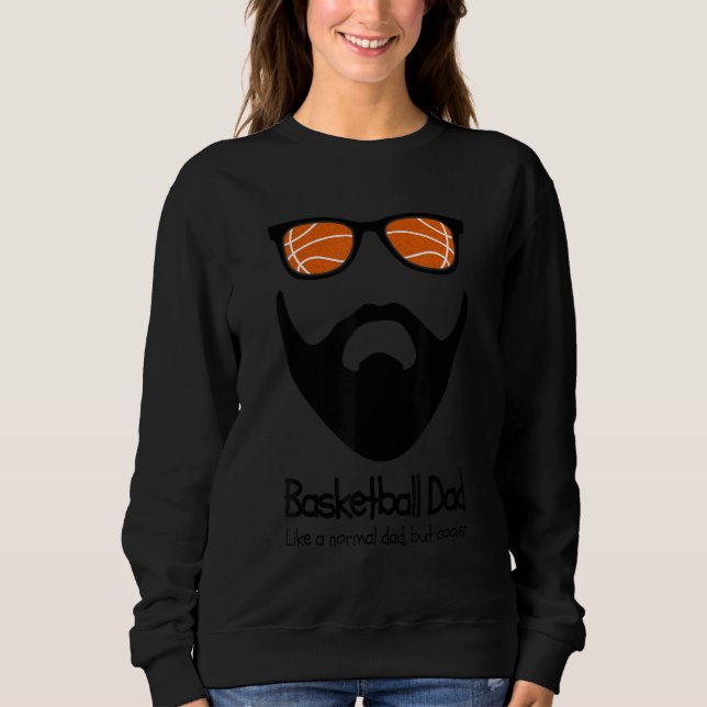 Mens Funny Basketball Dad Beard Sunglasses Gift Fo T Shirt (Framsida)