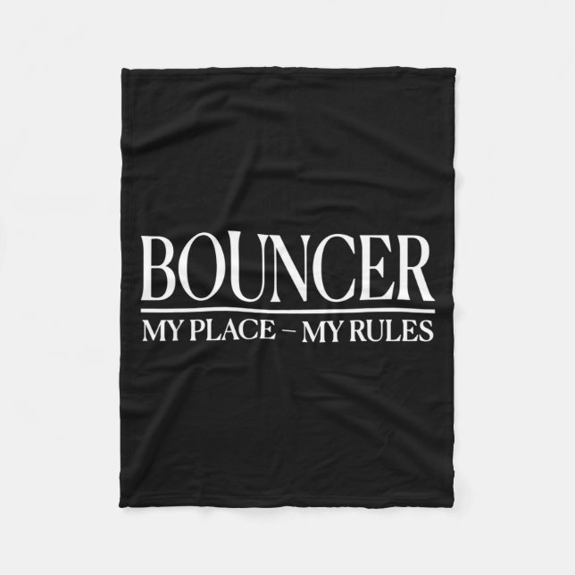 Mens Funny Cky Bouncer Design I Strict Security Gu Fleecefilt (Framsidan)