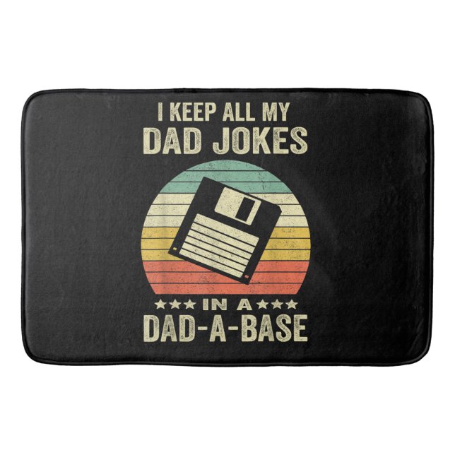 Mens Funny dad Jokes in dad-a-Base Badrumsmatta (Framsidan)
