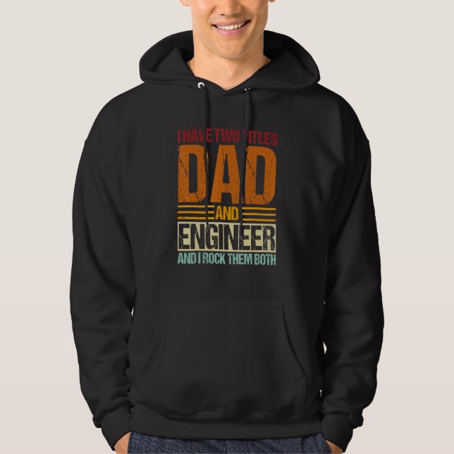 Mens Funny Engineer Design For Civil Engineer Cool Hoodie (Framsida)