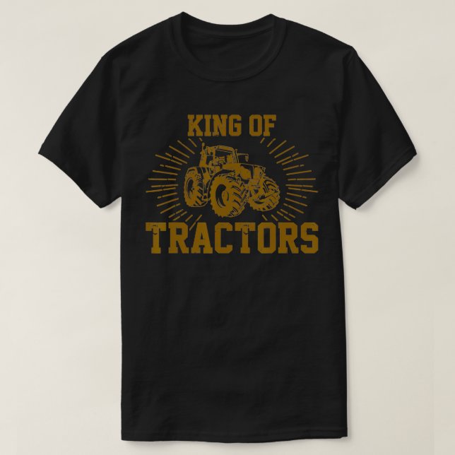 Mens Funny Farmer Quote King Of Tractors Farming  T Shirt (Design framsida)