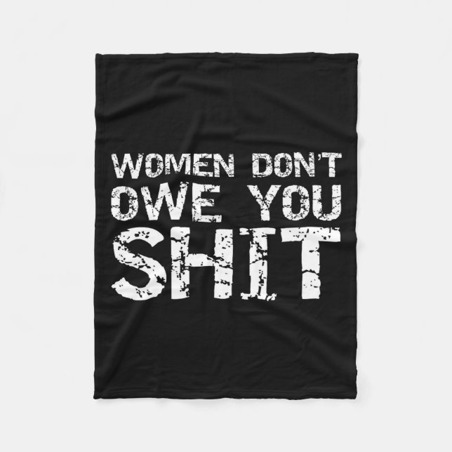 Mens Funny Feminist Quote Feminism Gift Women Don' Fleecefilt (Framsidan)
