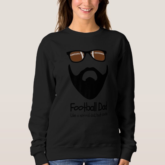 Mens Funny Football Dad Beard Sunglasses Gift For  T Shirt (Framsida)