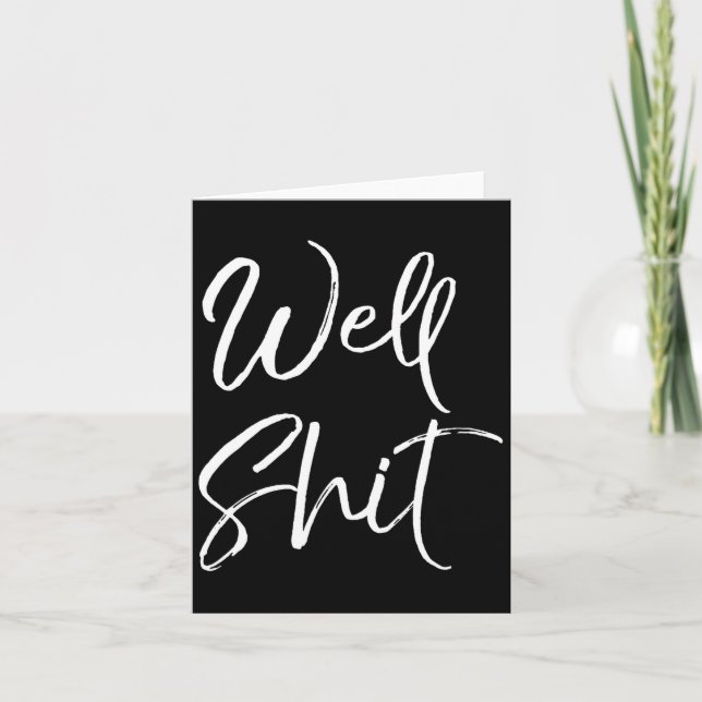Mens Funny Gag Gift Sarcastic Profanity Quote Sayi Kort (Framsida)