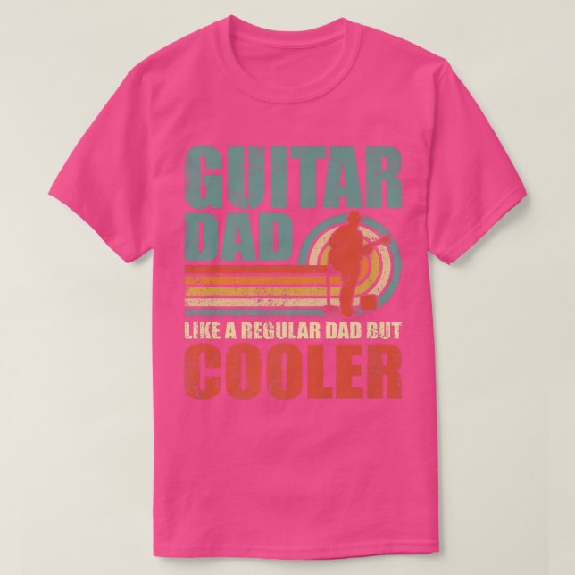 Mens Funny Guitar Dad Like A Regular Dad But Coole T Shirt (Design framsida)