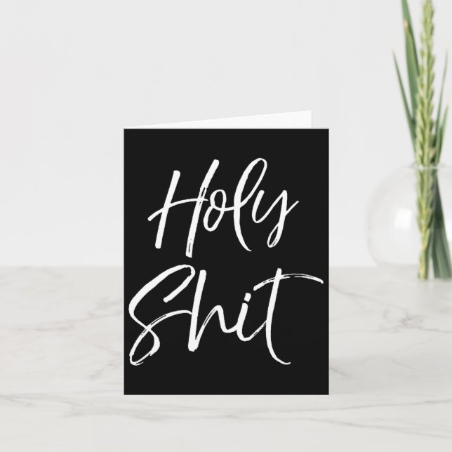 Mens Funny Holy Gag Gift Excitement Quote Saying H Kort (Framsida)