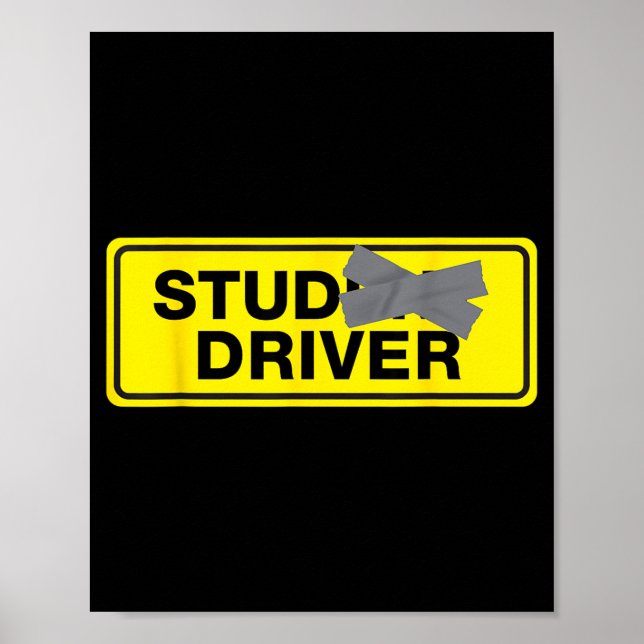Mens Funny New Driver  Poster (Framsidan)