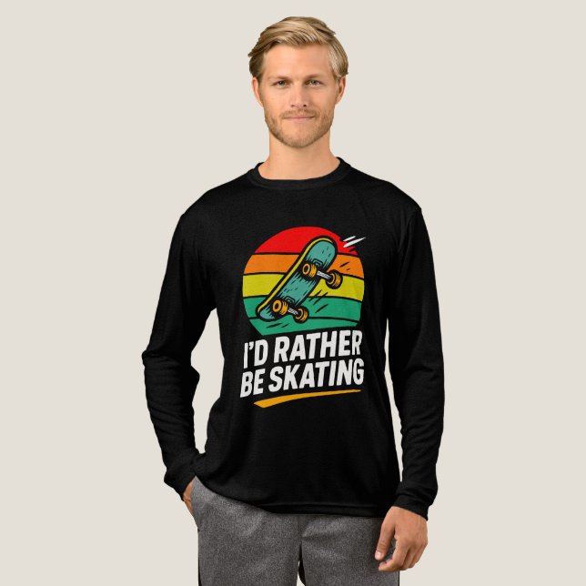 Mens funny skateboarding  t shirt (Hel framsida)
