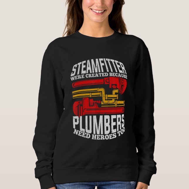 Mens Funny Steamfitter Pipefitter T Shirt (Framsida)