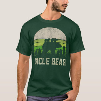 Mens Funny Uncle Bear Shirts From Niece & Nephew,  T Shirt