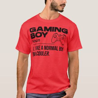 Mens Gaming Boy Noun Definition Video Game Player  T Shirt