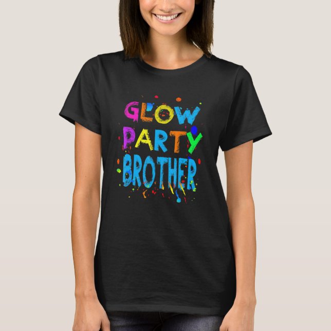 Mens Glow Party   Glow Party   Glow Party Brother T Shirt (Framsida)